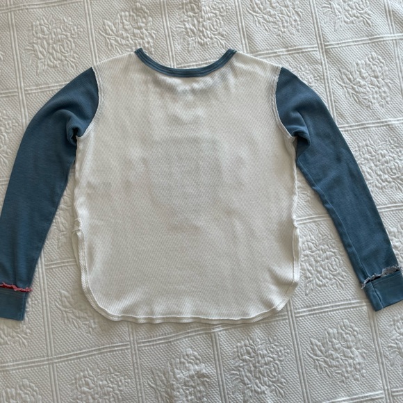 Free People We The Free Lone Star Patchwork Long Sleeve Thermal Top Small - Picture 7 of 12